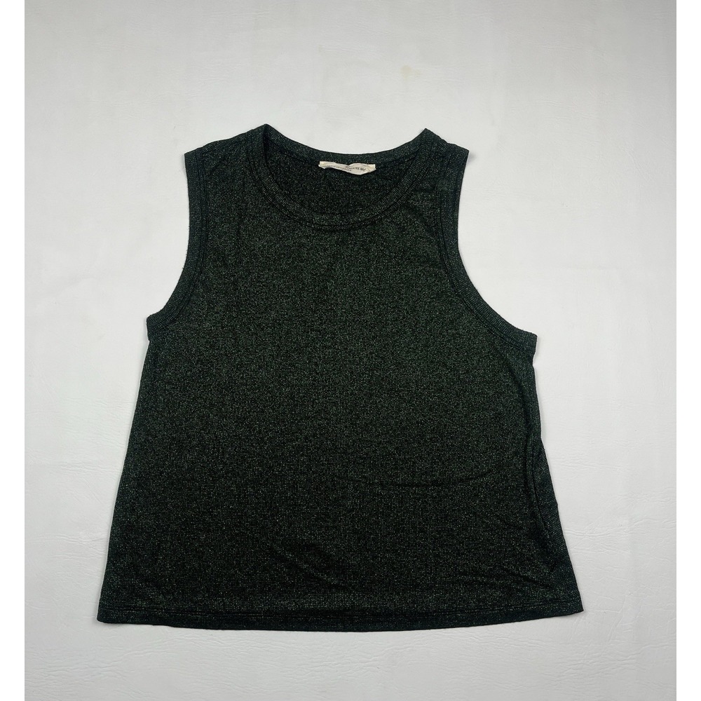 Golden Goose Deluxe Brand Venezia Lurex Maxi Tank Top Womens XS Green Shimmer